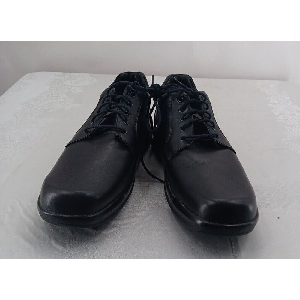 Apex Ambulator Shoes Mens 14W Black Leather B4000M NEW